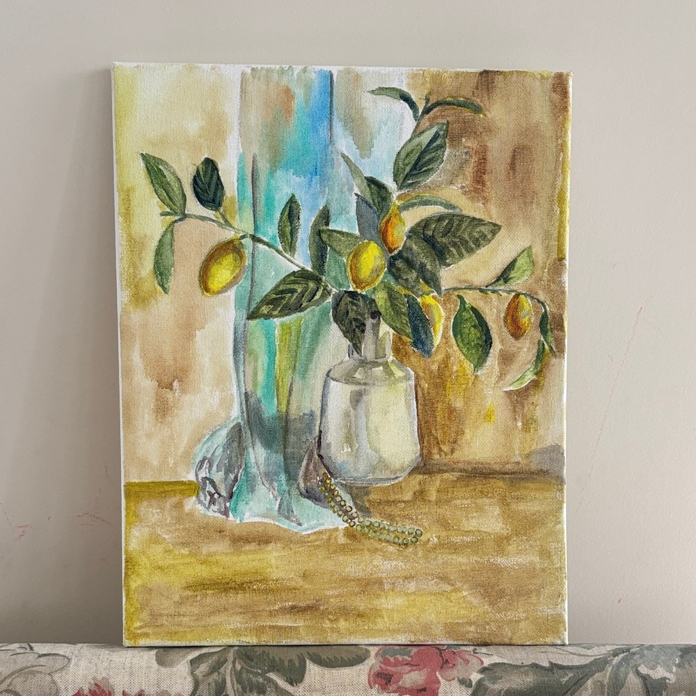 Lemon Still Life Canvas Art